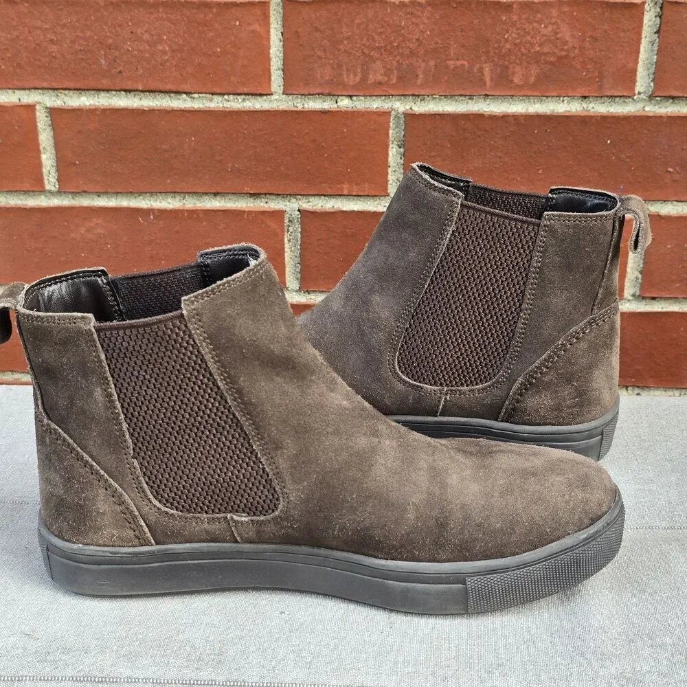 Reserved Footwear Mens Brown Suede Chelsea Boots Size 8.5 RF123-SE